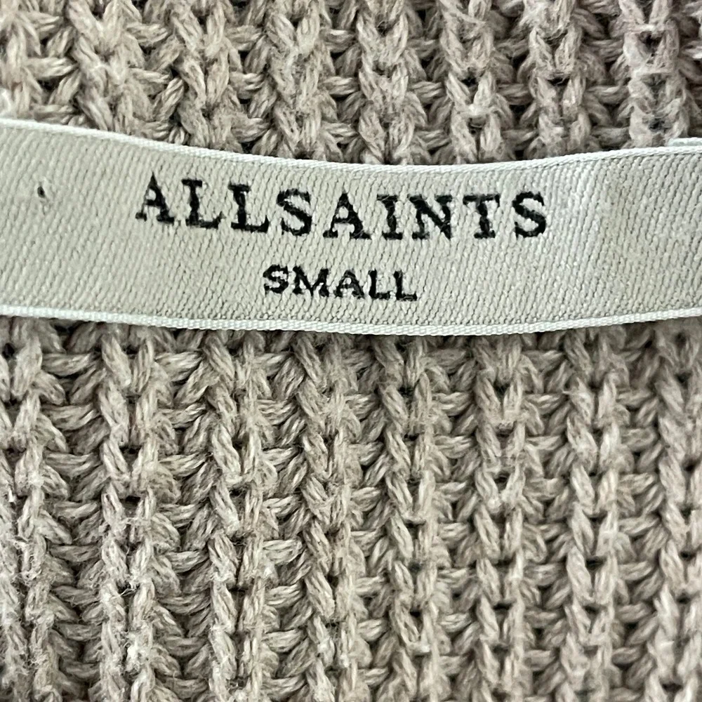 ALLSAINTS Aria Lace Ribbon Cotton  Sweater Size Small - Picture 7 of 8